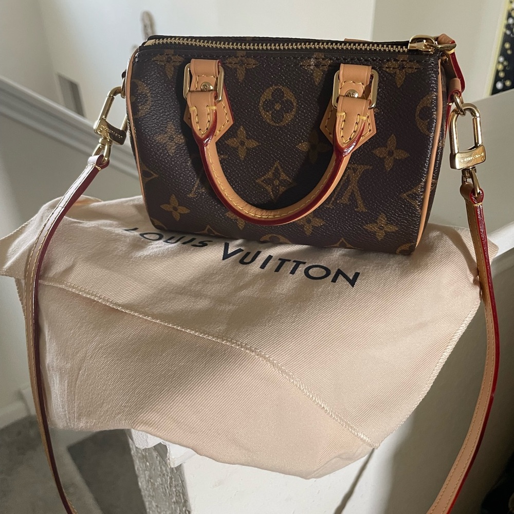 Louis Vuitton nano speedy monogram handbag